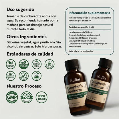 Nuflos – Drenaje Líquido Natural para reducir hinchazón y sentirte liviana todos los días