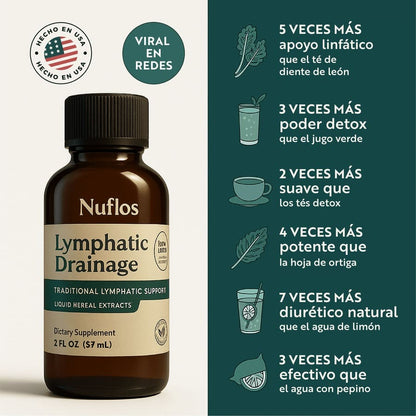 Nuflos – Drenaje Líquido Natural para reducir hinchazón y sentirte liviana todos los días