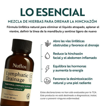 Nuflos – Drenaje Líquido Natural para reducir hinchazón y sentirte liviana todos los días