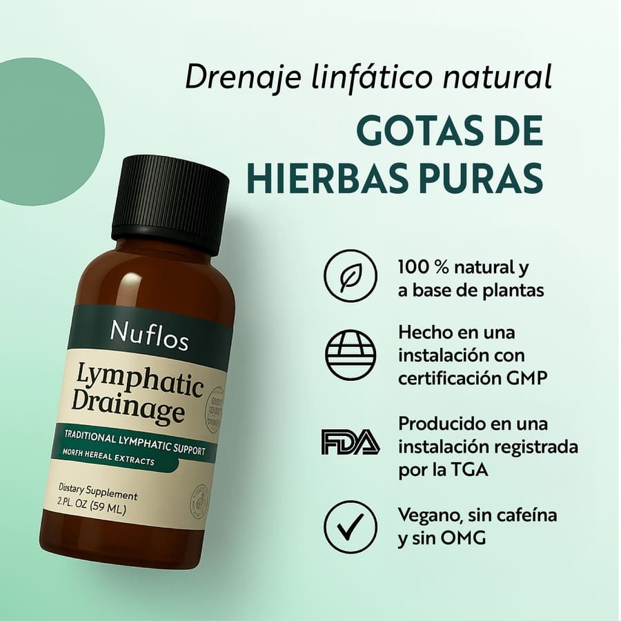 Nuflos – Drenaje Líquido Natural para reducir hinchazón y sentirte liviana todos los días