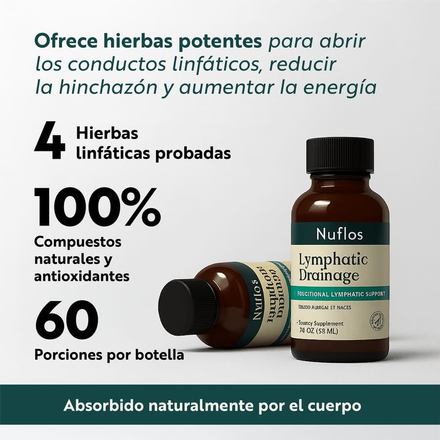 Nuflos – Drenaje Líquido Natural para reducir hinchazón y sentirte liviana todos los días