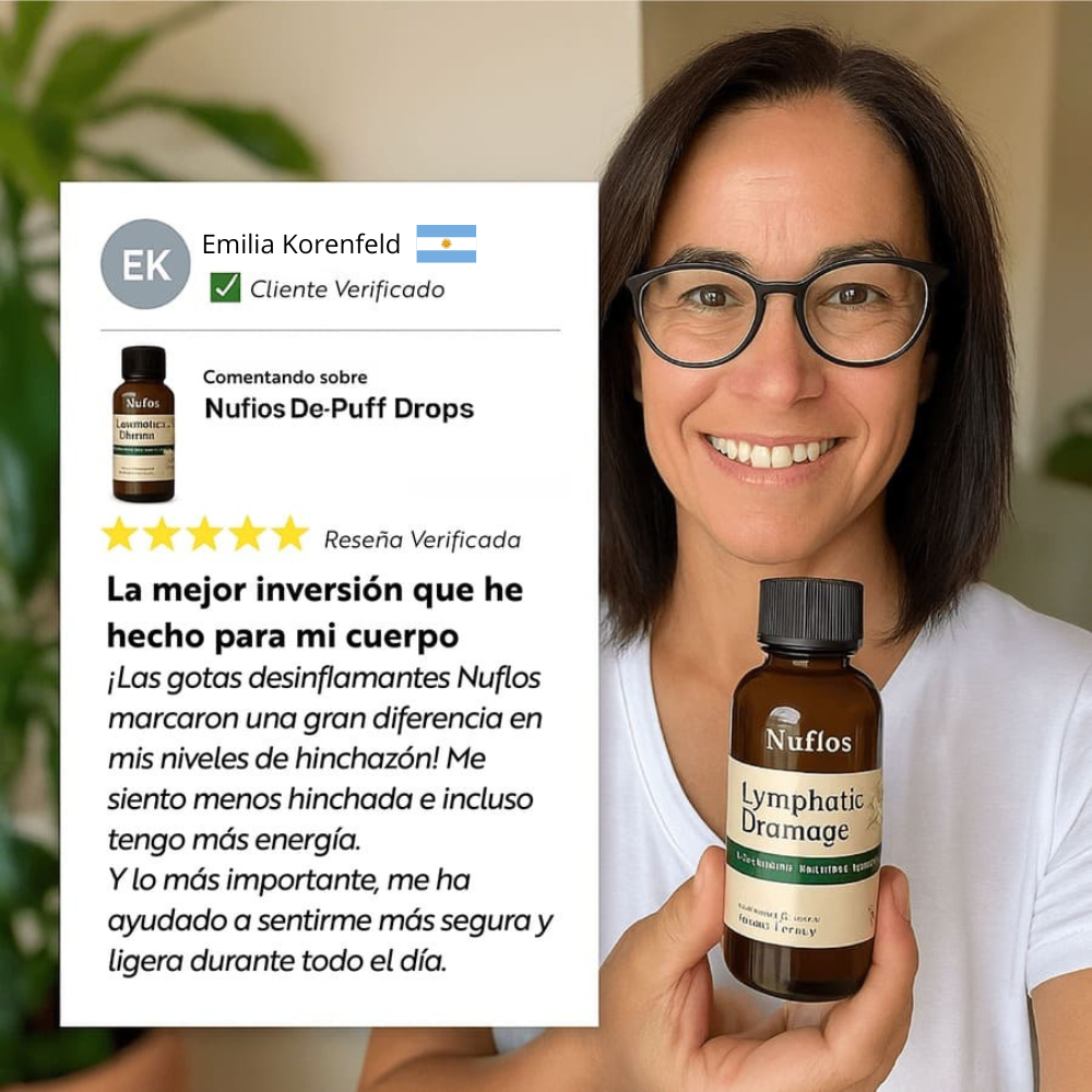 Nuflos – Drenaje Líquido Natural para reducir hinchazón y sentirte liviana todos los días